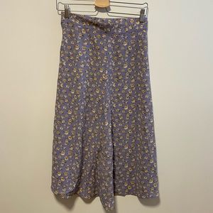 Vintage floral midi skirt - size M